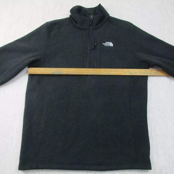 The North Face Sweatshirts Men Medium Black Fleece Long Sleeve Mock Neck 1/2 Zip - Picture 13 of 15
